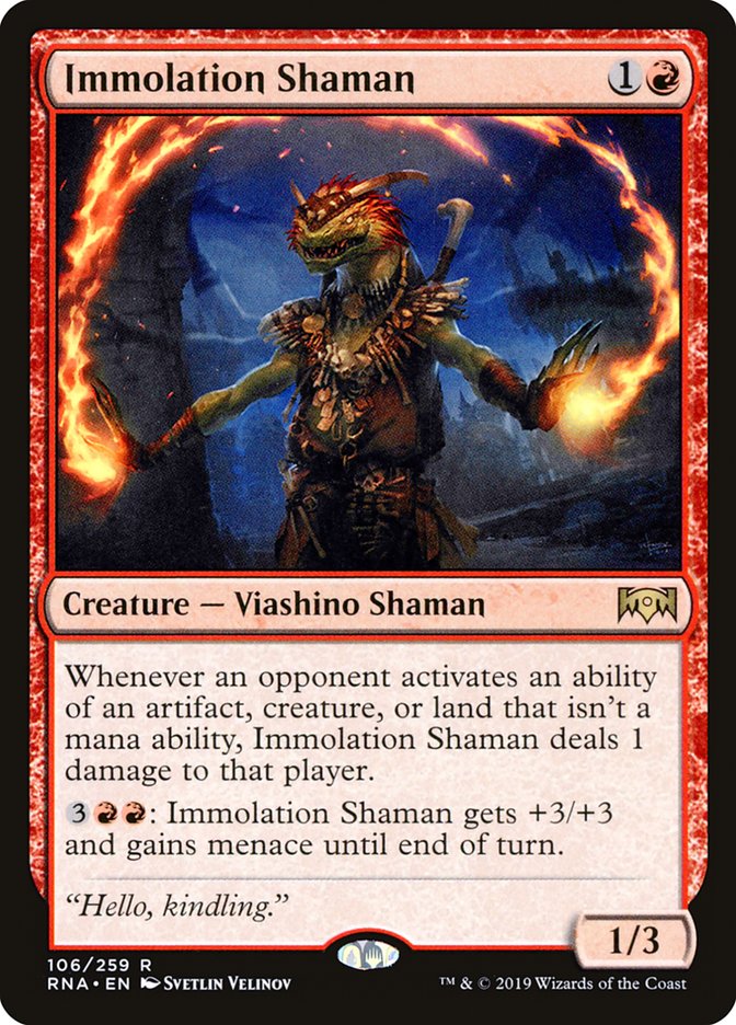 Immolation Shaman [Ravnica Allegiance] | The CG Realm