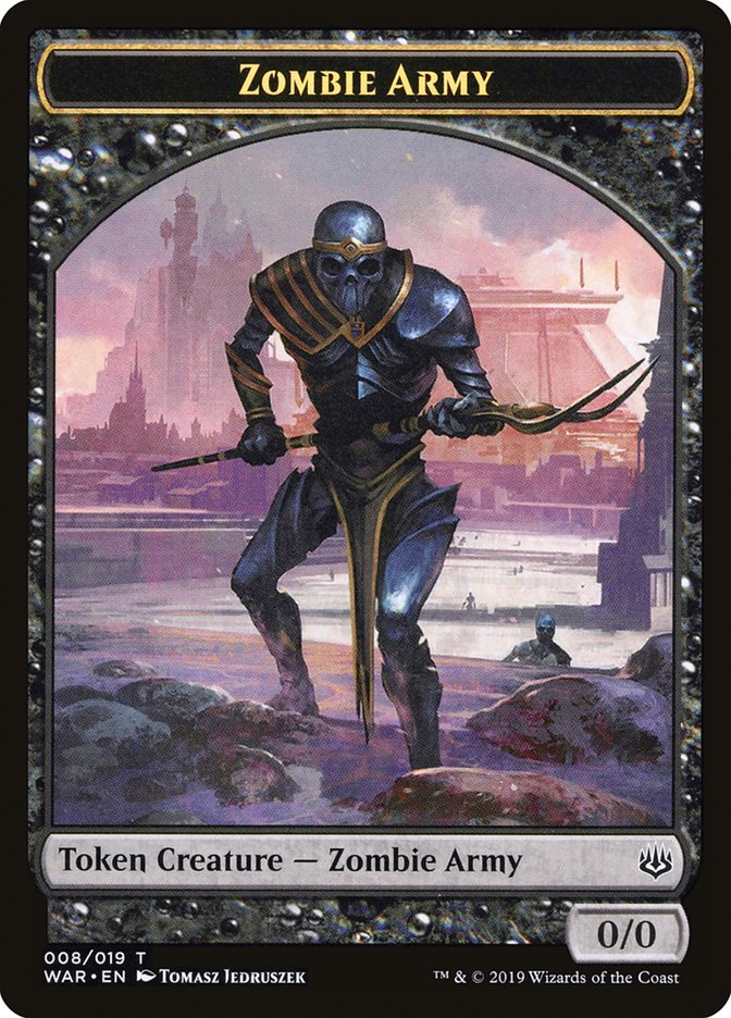 Zombie Army Token (008/019) [War of the Spark Tokens] | The CG Realm