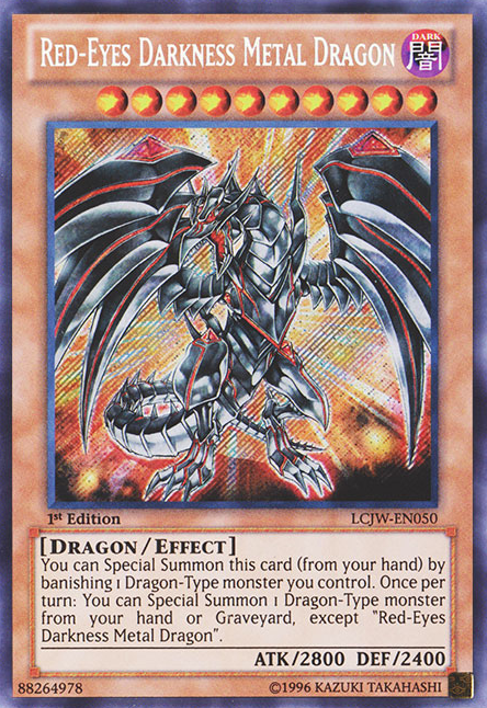 Red-Eyes Darkness Metal Dragon [LCJW-EN050] Secret Rare | The CG Realm