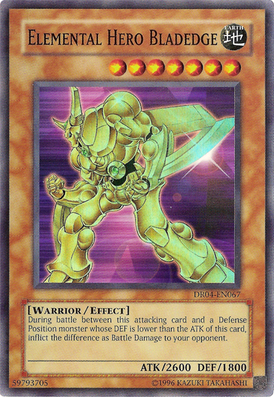 Elemental Hero Bladedge [DR04-EN067] Super Rare | The CG Realm