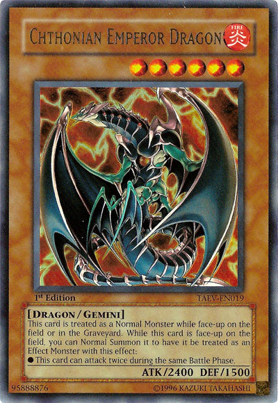 Chthonian Emperor Dragon [TAEV-EN019] Ultra Rare | The CG Realm