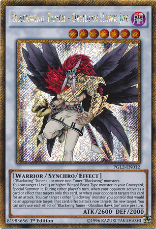 Blackwing Tamer - Obsidian Hawk Joe [PGL2-EN012] Gold Secret Rare | The CG Realm