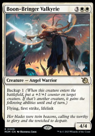 Boon-Bringer Valkyrie (Promo Pack) [March of the Machine Promos] | The CG Realm