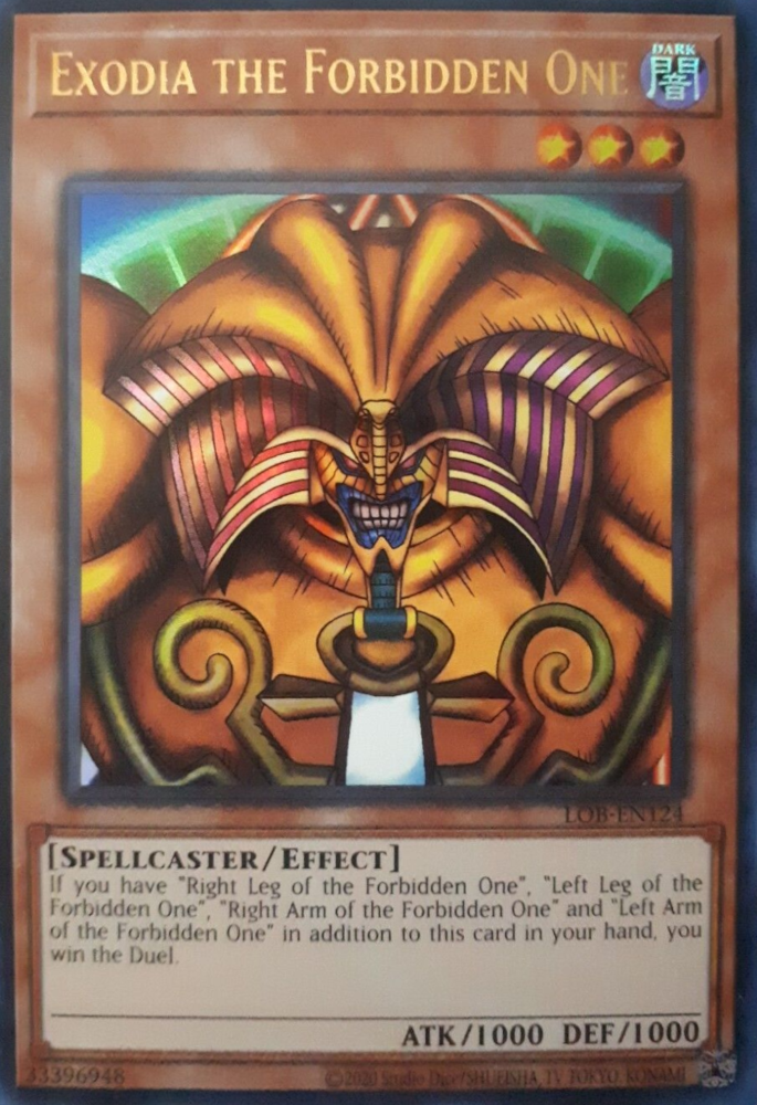 Exodia the Forbidden One (25th Anniversary) [LOB-EN124] Ultra Rare | The CG Realm