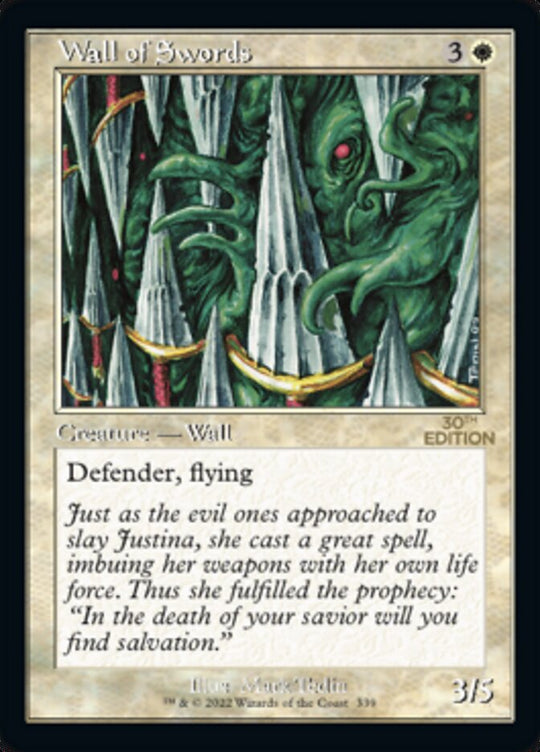 Wall of Swords (Retro Frame) (30A-339) - 30th Anniversary Edition