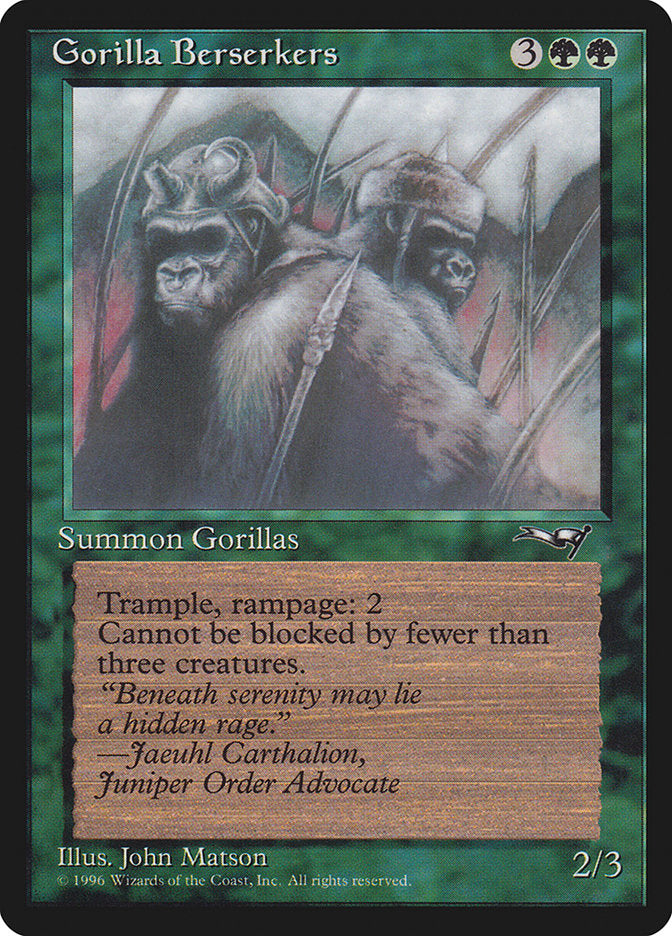 Gorilla Berserkers (Mouths Closed) [Alliances] | The CG Realm