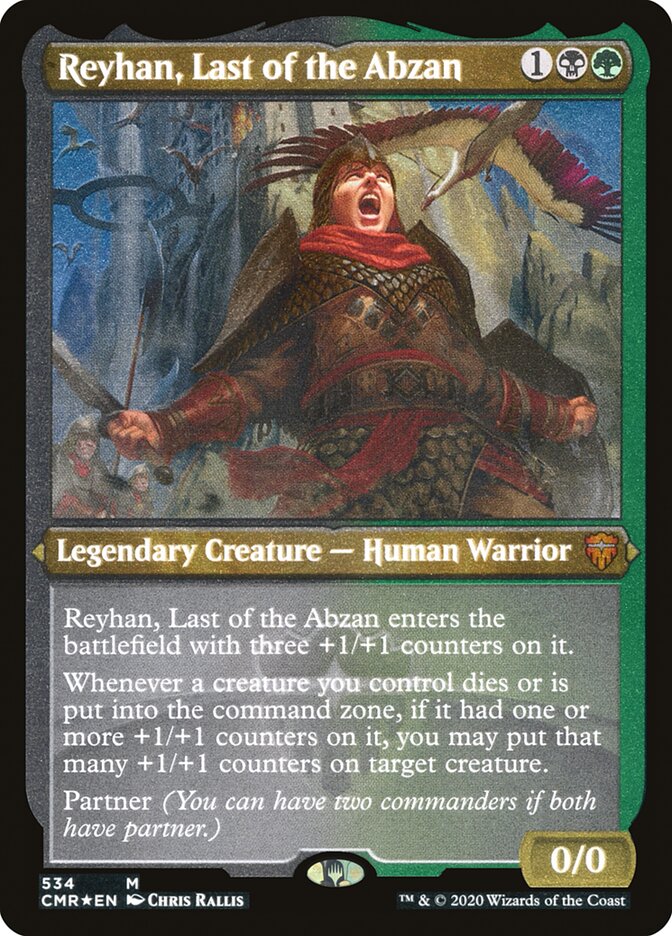 Reyhan, Last of the Abzan (Etched) [Commander Legends] | The CG Realm