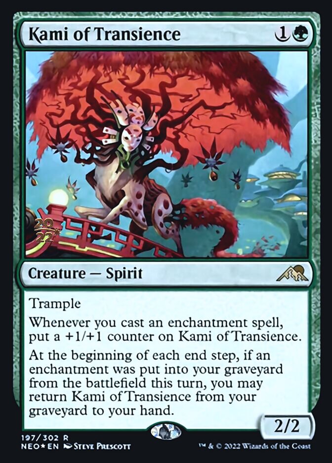 Kami of Transience [Kamigawa: Neon Dynasty Prerelease Promos] | The CG Realm