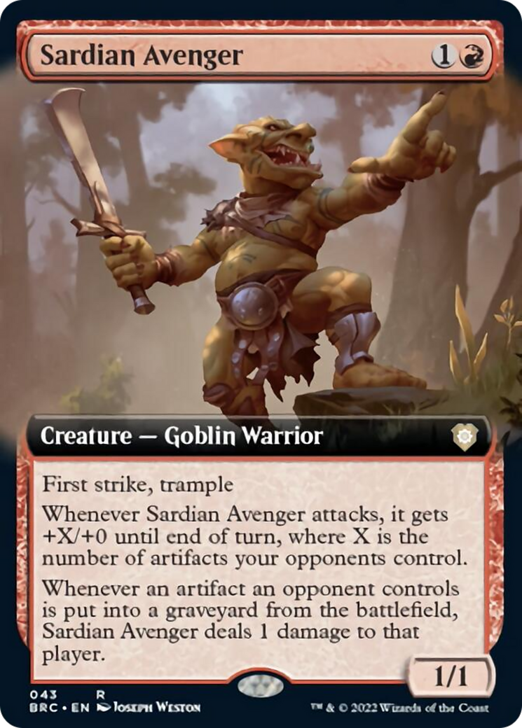 Sardian Avenger (Extended Art) [The Brothers' War Commander] | The CG Realm
