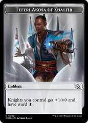 Elemental (2) // Teferi Akosa of Zhalfir Emblem Double-Sided Token [March of the Machine Tokens] | The CG Realm