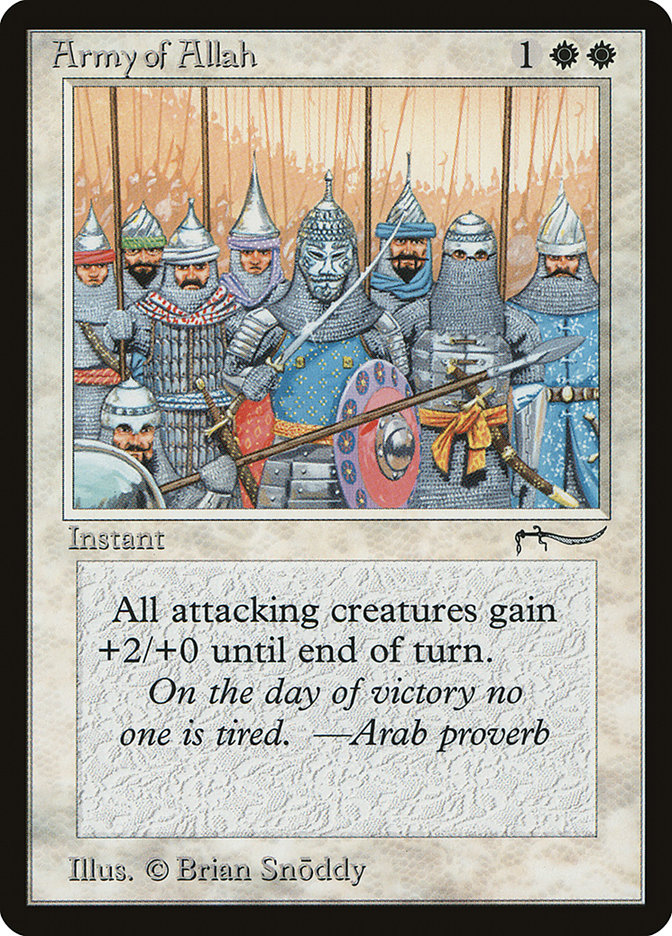 Army of Allah (Light Mana Cost) [Arabian Nights] | The CG Realm