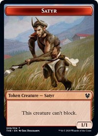 Satyr // Spider Double-Sided Token (THB-9 // 10) - Theros Beyond Death Tokens Foil