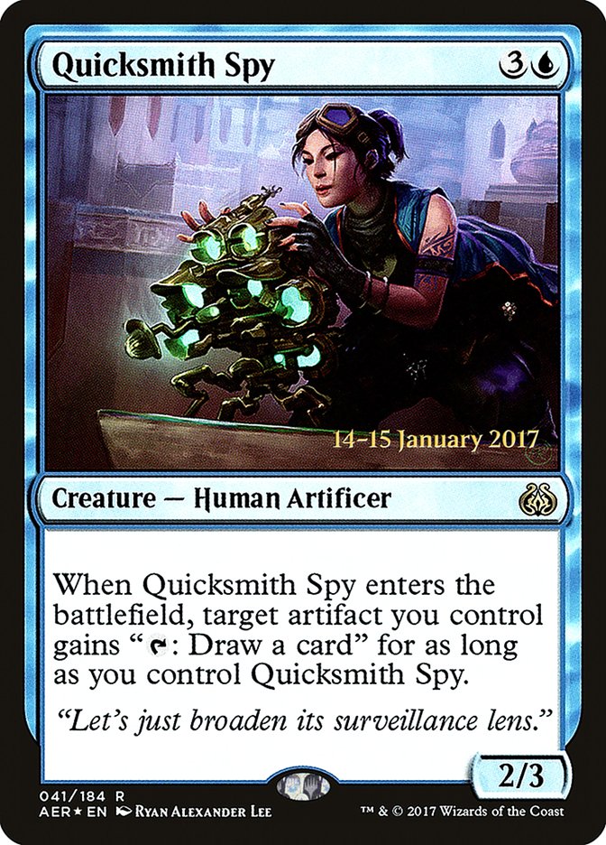 Quicksmith Spy [Aether Revolt Prerelease Promos] | The CG Realm
