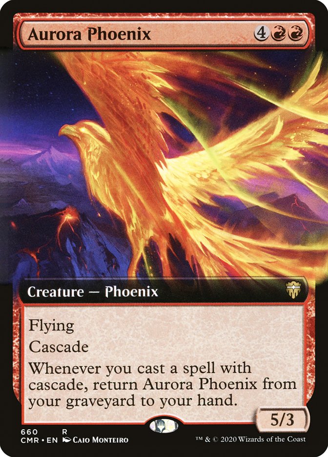 Aurora Phoenix (Extended Art) [Commander Legends] | The CG Realm