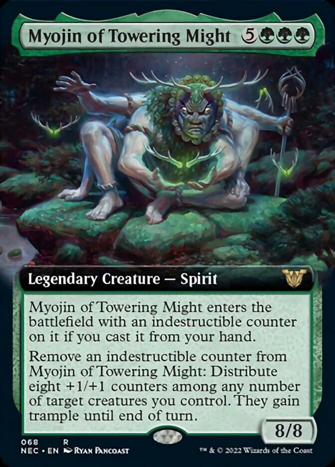 Myojin of Towering Might (Extended Art) [Kamigawa: Neon Dynasty Commander] | The CG Realm