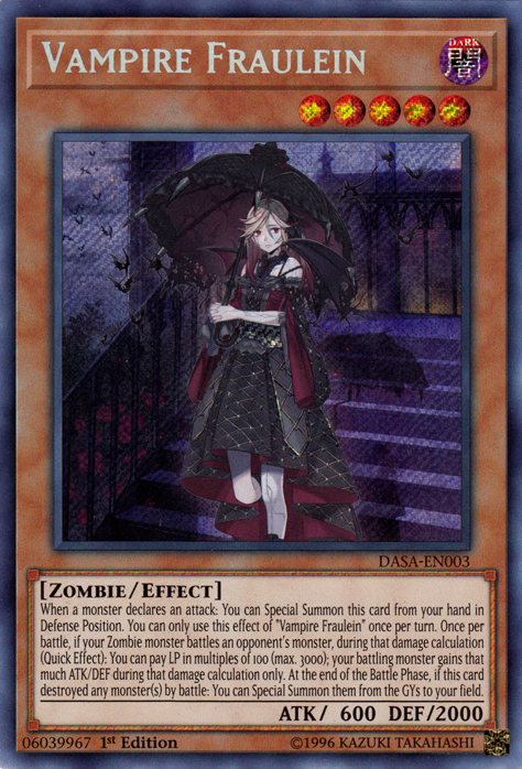 Vampire Fraulein [DASA-EN003] Secret Rare | The CG Realm