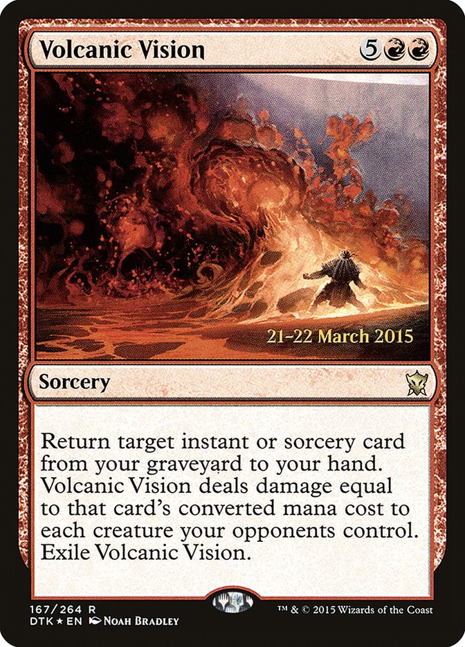 Volcanic Vision [Dragons of Tarkir Prerelease Promos] | The CG Realm