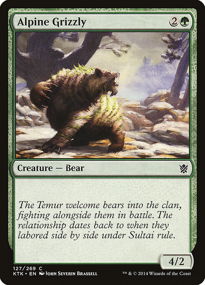 Alpine Grizzly [Khans of Tarkir] | The CG Realm