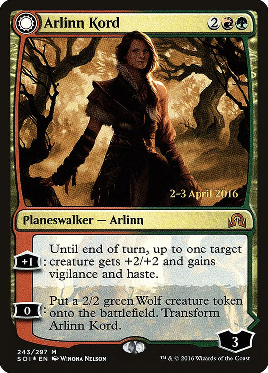 Arlinn Kord (PRE-243) - Shadows over Innistrad Promos: (Double Faced Transform) Foil