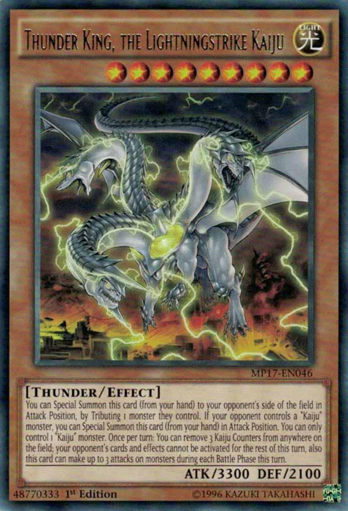 Thunder King, the Lightningstrike Kaiju [MP17-EN046] Rare | The CG Realm