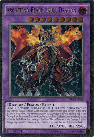 Archfiend Black Skull Dragon [CORE-EN048] Ultimate Rare | The CG Realm