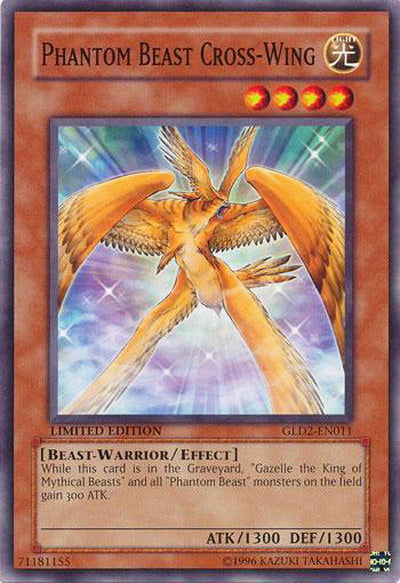 Phantom Beast Cross-Wing [GLD2-EN011] Common | The CG Realm