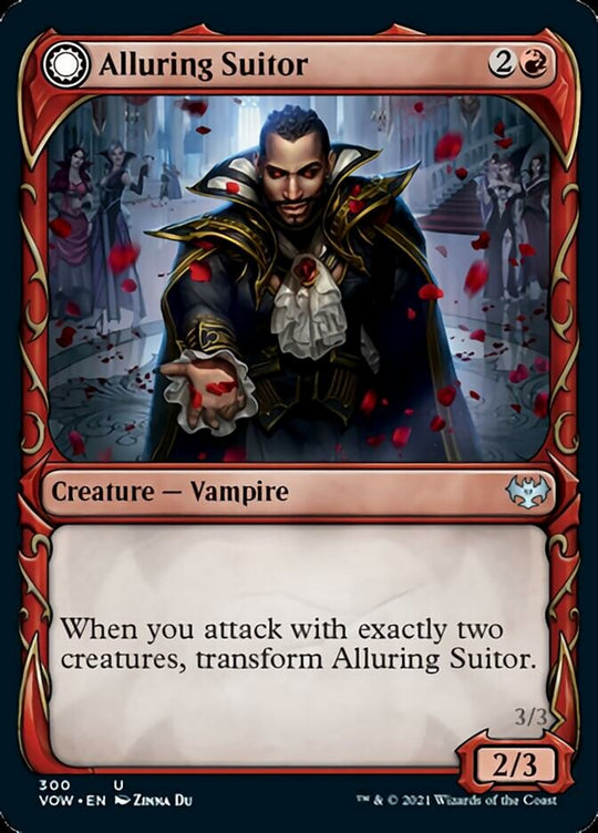 Alluring Suitor (Showcase) (VOW-300) - Innistrad: Crimson Vow: (Showcase, Double Faced Transform)