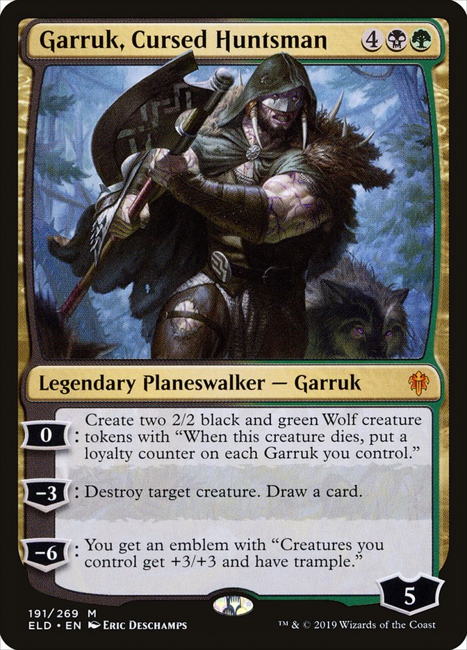 Garruk, Cursed Huntsman [Throne of Eldraine] | The CG Realm