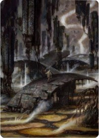 Grimclimb Pathway Art Card [Zendikar Rising Art Series] | The CG Realm
