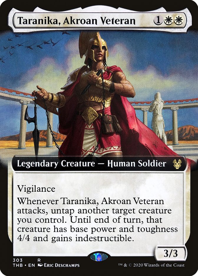 Taranika, Akroan Veteran (Extended Art) [Theros Beyond Death] | The CG Realm