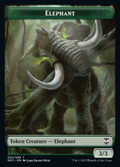 Clue // Elephant Double-Sided Token [Streets of New Capenna Commander Tokens] | The CG Realm