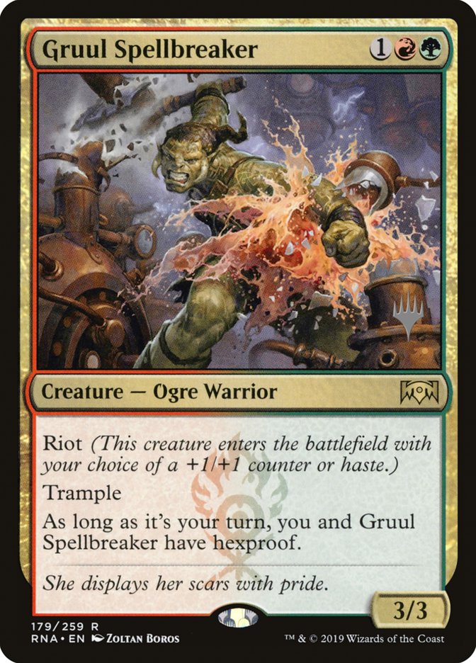 Gruul Spellbreaker (Promo Pack) [Ravnica Allegiance Promos] | The CG Realm