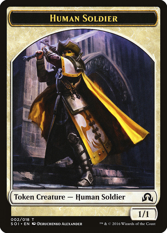 Human Soldier Token [Shadows over Innistrad Tokens] | The CG Realm