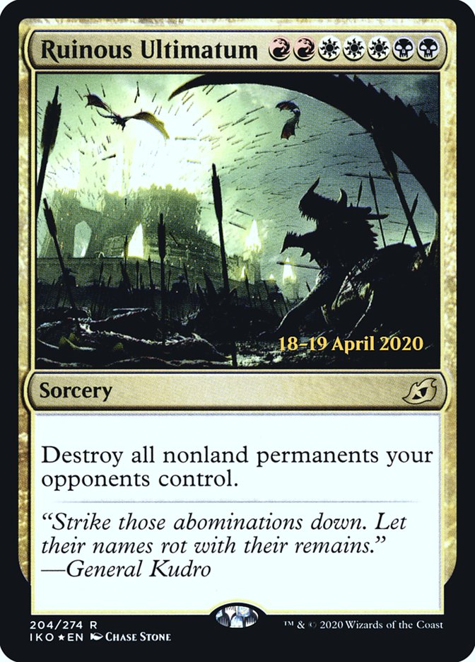 Ruinous Ultimatum [Ikoria: Lair of Behemoths Prerelease Promos] | The CG Realm
