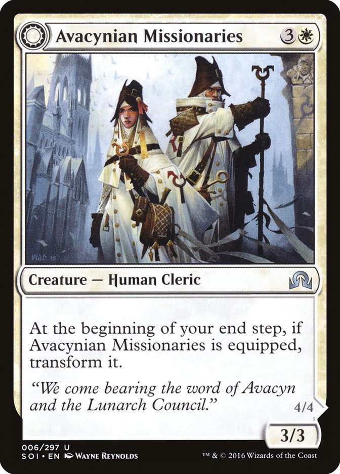 Avacynian Missionaries // Lunarch Inquisitors [Shadows over Innistrad] | The CG Realm