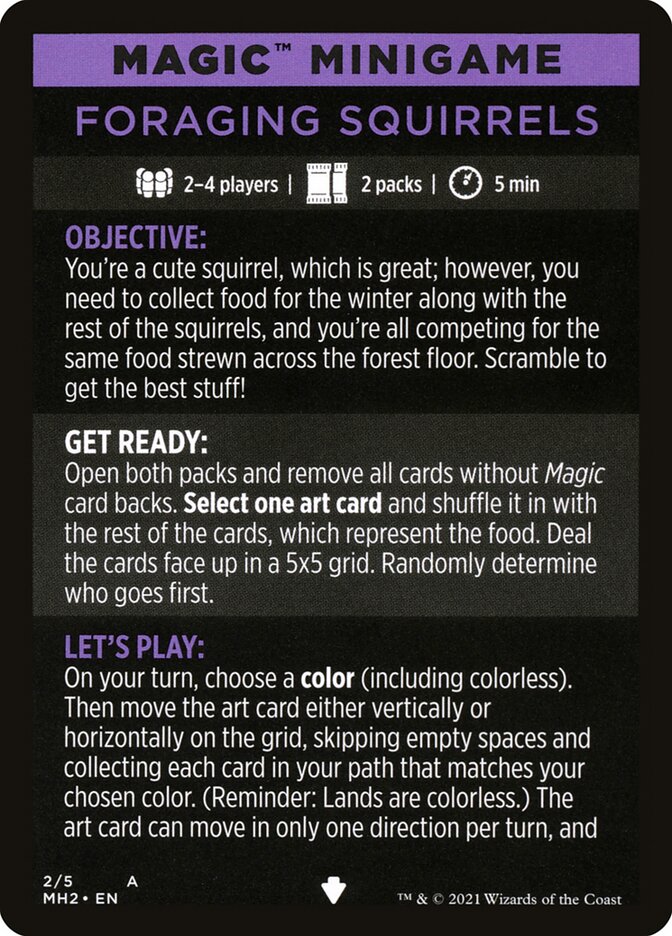 Foraging Squirrels (Magic Minigame) [Modern Horizons 2 Minigame] | The CG Realm