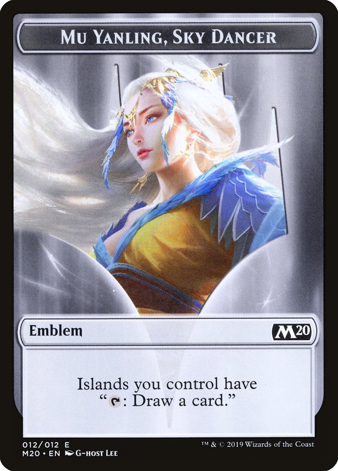 Mu Yanling, Sky Dancer Emblem [Core Set 2020 Tokens] | The CG Realm