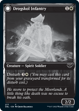Drogskol Infantry (DBL-277) - Innistrad: Double Feature: (Double Faced Transform)