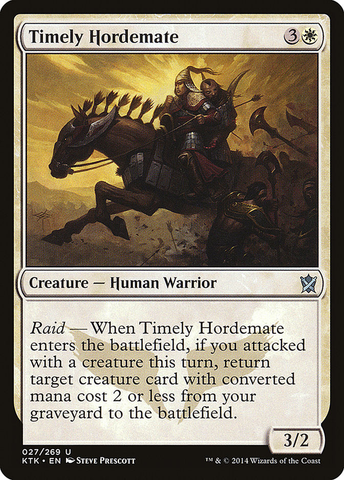 Timely Hordemate [Khans of Tarkir] | The CG Realm