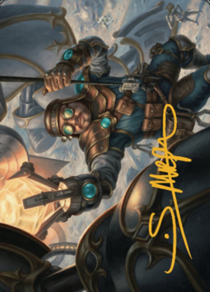 Powerstone Engineer Art Card (Gold-Stamped Signature) [The Brothers' War Art Series] | The CG Realm