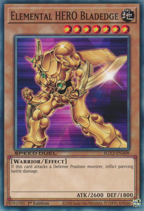 Elemental HERO Bladedge [SGX2-ENA09] Common | The CG Realm