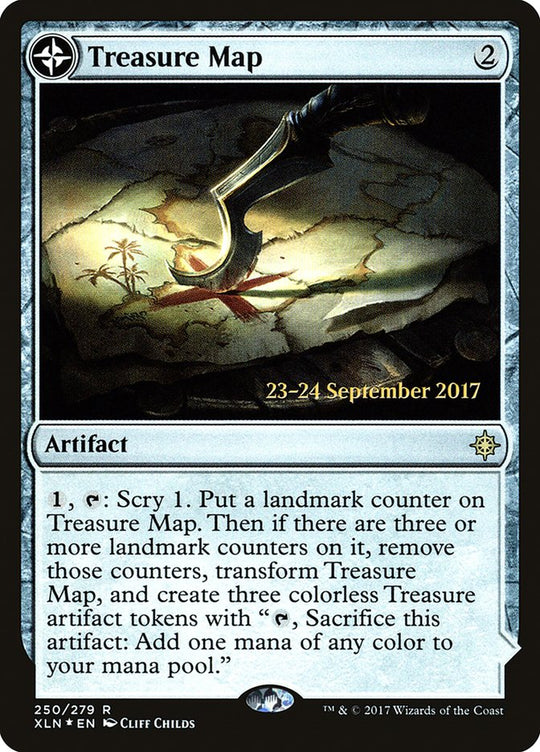Treasure Map (XLN) (PRE-250) - Ixalan Promos: (compasslanddfc) Foil