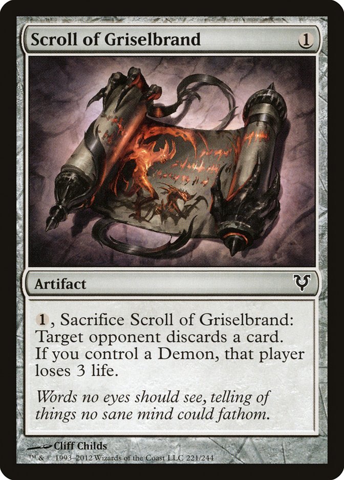 Scroll of Griselbrand [Avacyn Restored] | The CG Realm