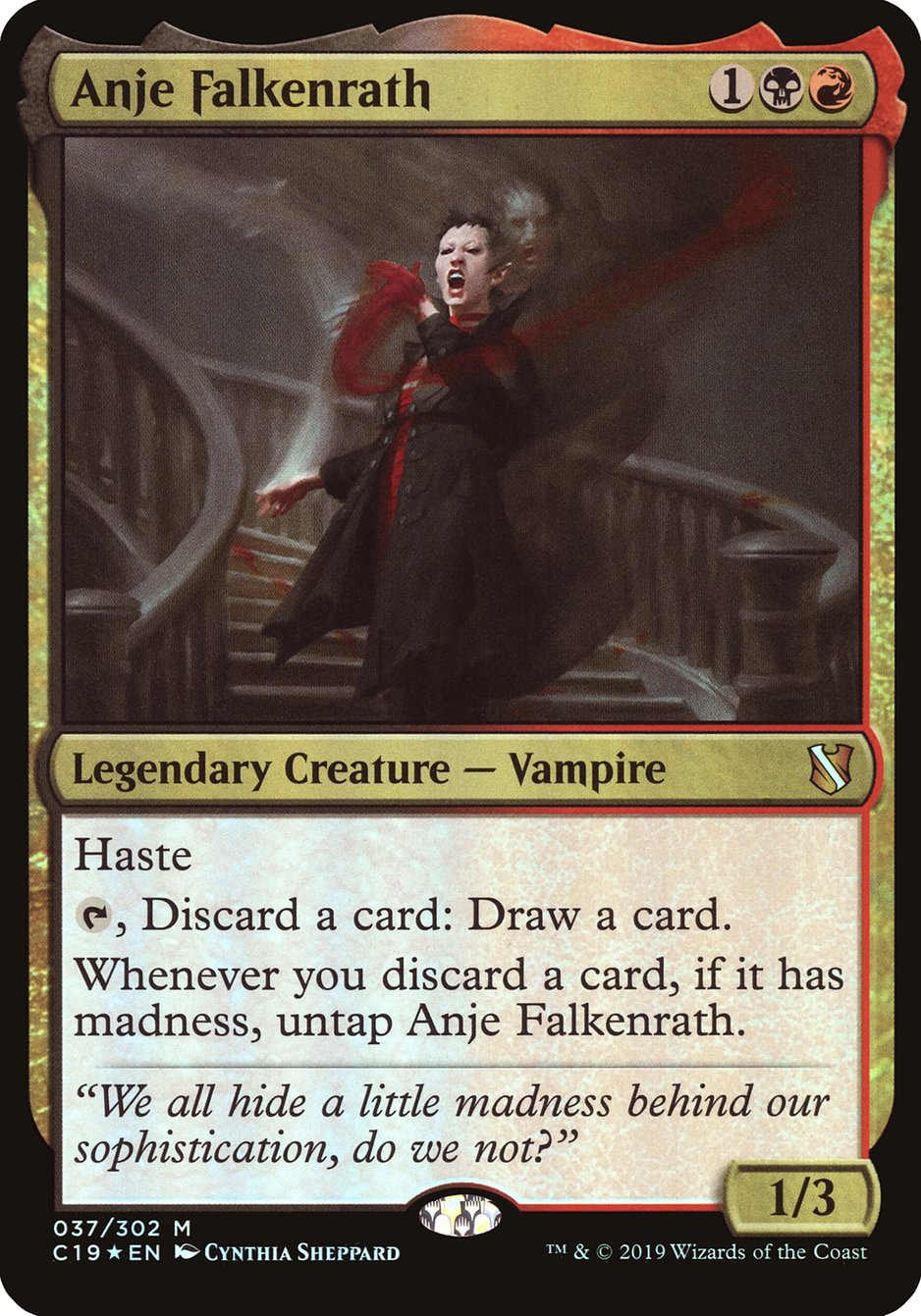 Anje Falkenrath (Oversized) [Commander 2019 Oversized] | The CG Realm