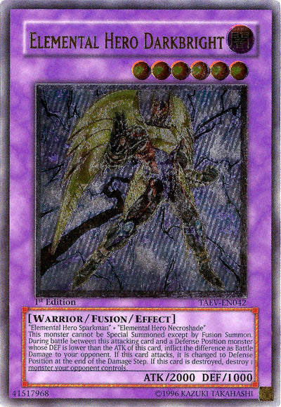 Elemental Hero Darkbright [TAEV-EN042] Ultimate Rare | The CG Realm
