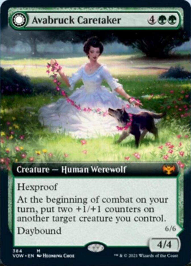 Avabruck Caretaker // Hollowhenge Huntmaster (Extended Art) [Innistrad: Crimson Vow] | The CG Realm