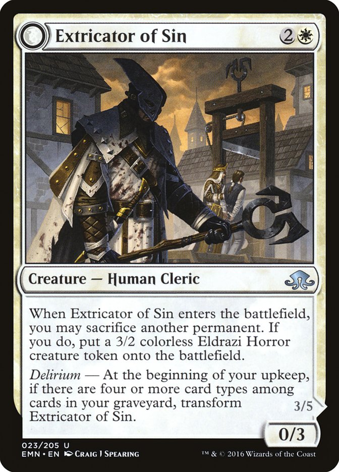 Extricator of Sin (EMN-023) - Eldritch Moon: (mooneldrazidfc)