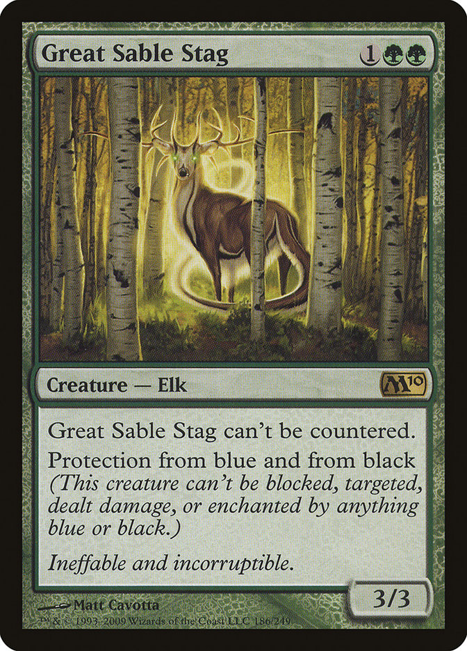 Great Sable Stag [Magic 2010] | The CG Realm