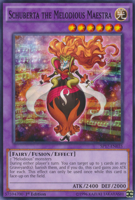 Schuberta the Melodious Maestra [SP17-EN035] Starfoil Rare | The CG Realm