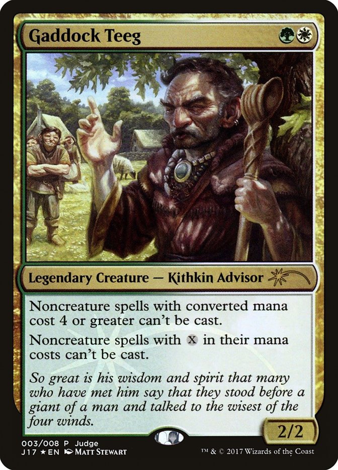 Gaddock Teeg [Judge Gift Cards 2017] | The CG Realm